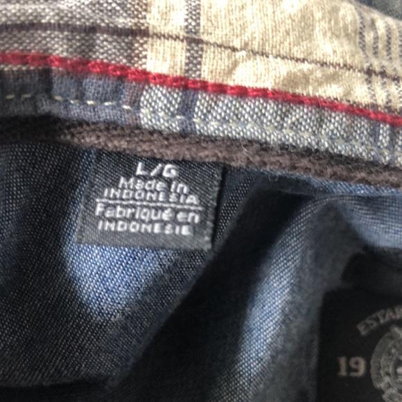 EUC men’s cotton Buffalo shirt size large/ slim - Picture 3 of 5